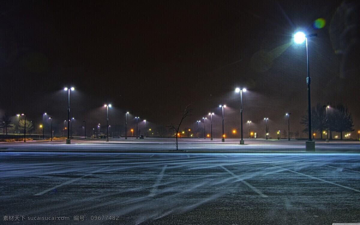 夜晚 路灯 道路 灯光 路 夜晚路灯 背景图片