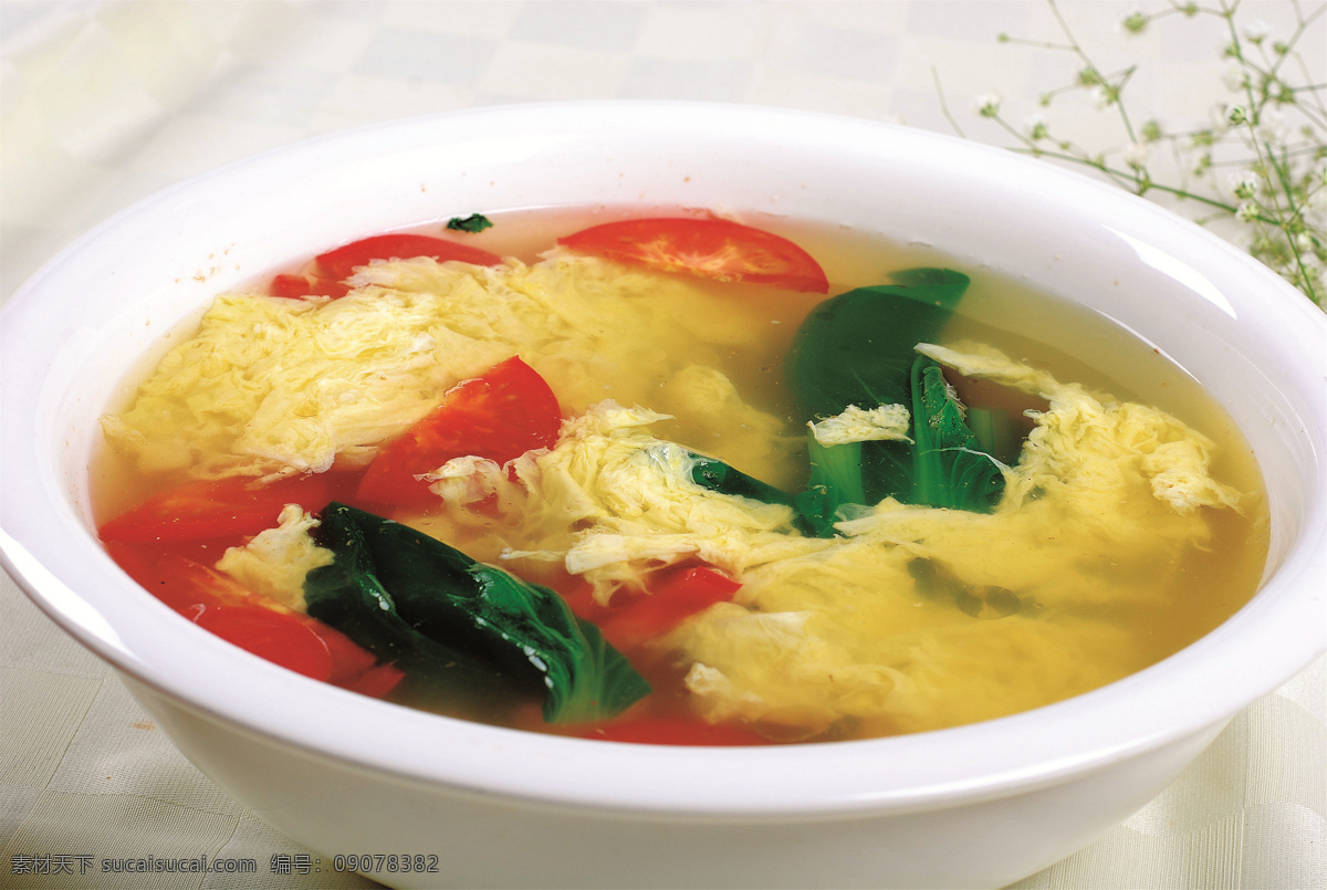 西红柿鸡蛋汤 美食 传统美食 餐饮美食 高清菜谱用图