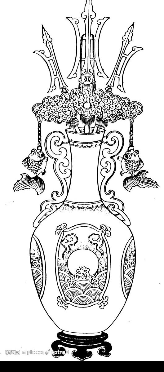 古典花瓶矢量 矢量 古典 花瓶 花 容器 瓶 其他矢量 矢量素材 古典圖案 矢量图库