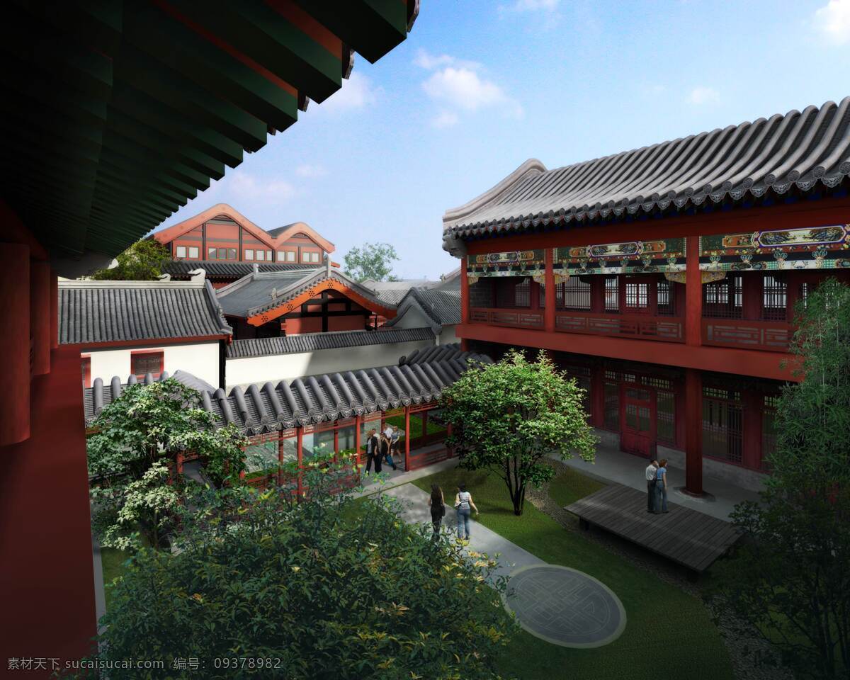 北京 安徽 会馆 三维 模型 max文件 设计素材 其它模型 三维模型 建筑装饰 黑色