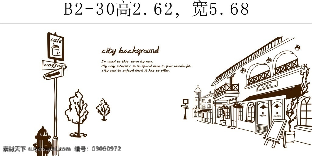 街道 硅澡泥 花纹 时尚花纹 房间花纹 古典房子 指示牌