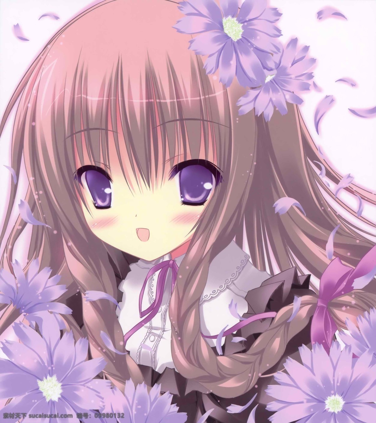花朵少女 花朵 loli 可爱 少女 白色