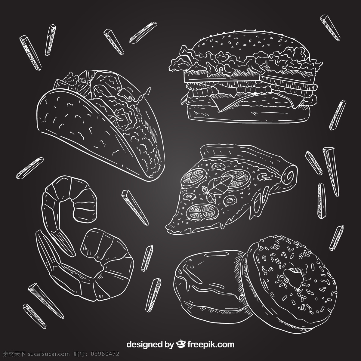 手绘快餐食物 披萨 意大利披萨 披萨饼 披萨制作 汉堡 汉堡制作 黑色背景 黑板 粉笔 美食 食物 快餐 西餐 甜品 蛋糕 手绘 比萨 菜单 背景墙 电视背景墙 主题背景墙 工装背景墙 电视墙 家装 工装 咖啡厅 咖啡馆 咖啡店 披萨店 餐厅 西餐厅 快餐店 汉堡店 甜品店 壁画 壁纸 生活百科 餐饮美食