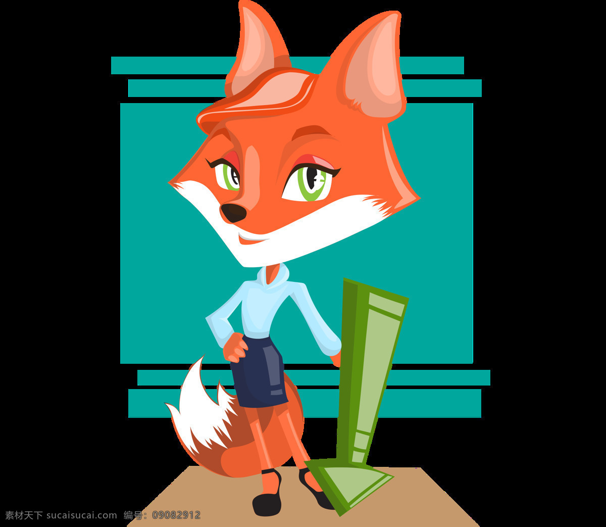 狐狸女人 业务女人 动物 企业女性 箭头 可爱 单位 狐狸 卡通动物 卡通设计