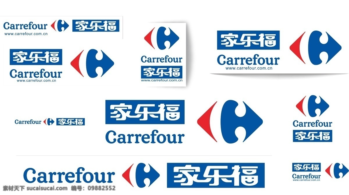 家乐福 最新 logo 大全 家乐福标志 家乐福徽标 标志 企业 标志图标
