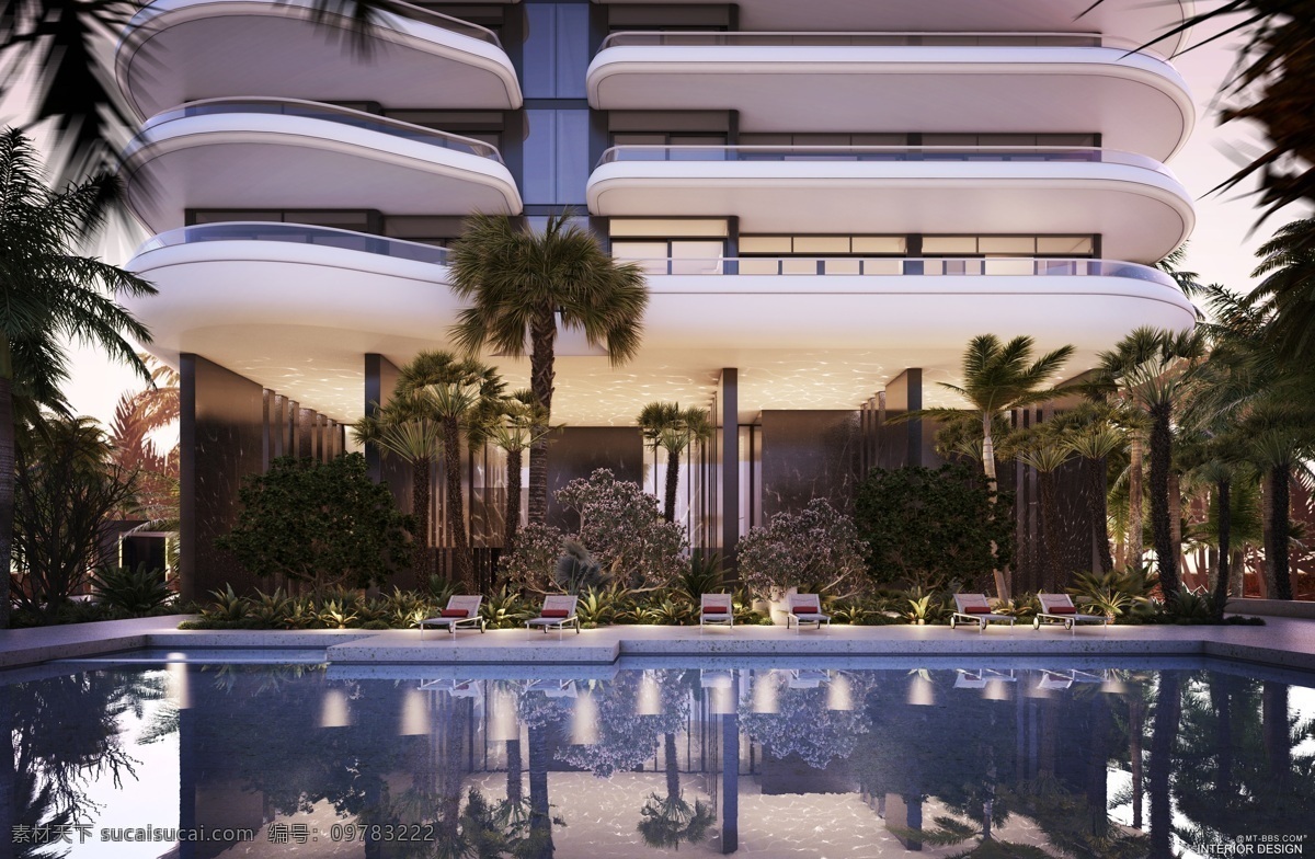 迈阿密 豪华 公寓 海景 环境设计 建筑设计 酒店 星级 尊贵 住宅 装饰素材