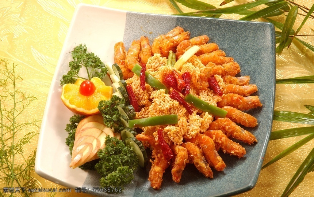 锅巴虾 虾 油炸食品 锅巴 养生菜 中国风元素 绿色蔬菜 中式菜品 传统菜 中国菜 菜品摆拍 中式菜 美食 餐饮美食 传统美食