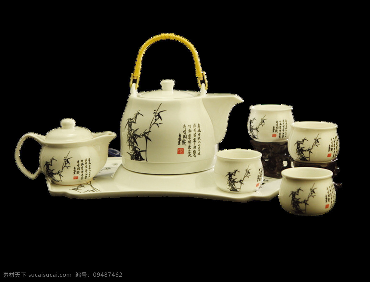 雅致 风格 黑色 花纹 茶具 产品 实物 茶文化 产品实物 清新风格