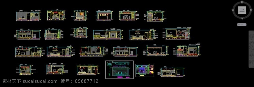 电视 背景 墙 立面 图 autocad cad cad立面 dwg 材质 电视背景墙 立面图24个 黑色 环境设计 建筑室内 室内设计 自然景观 建筑园林