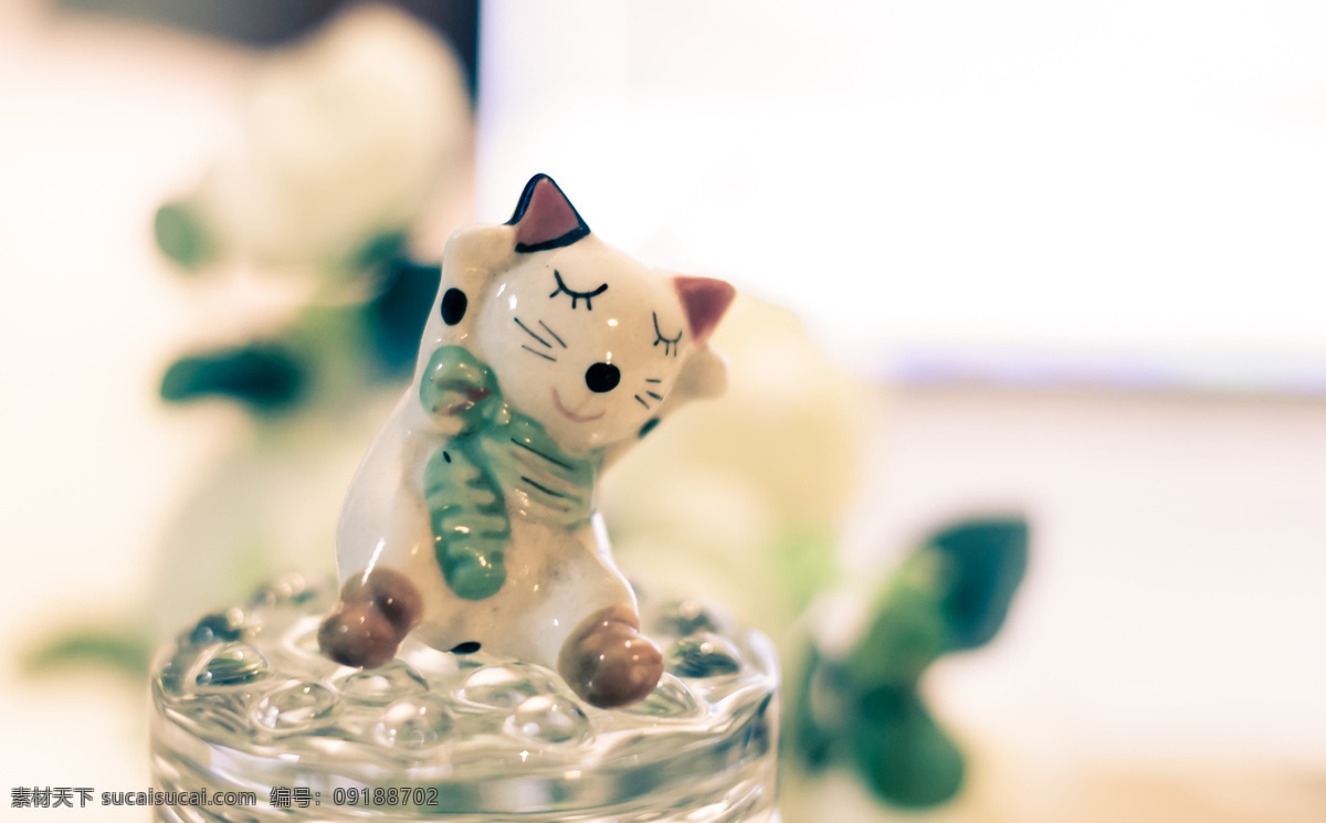 陶瓷小猫 小猫 陶瓷 杯子 工艺品 休闲 文化艺术