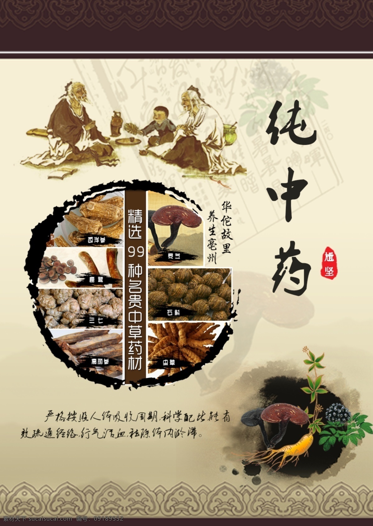 纯中药 中国风 中医养生
