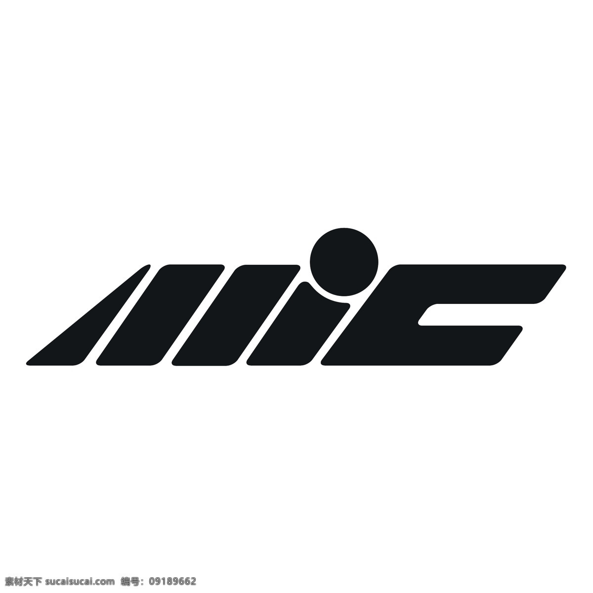 免费 mic 标志 白色