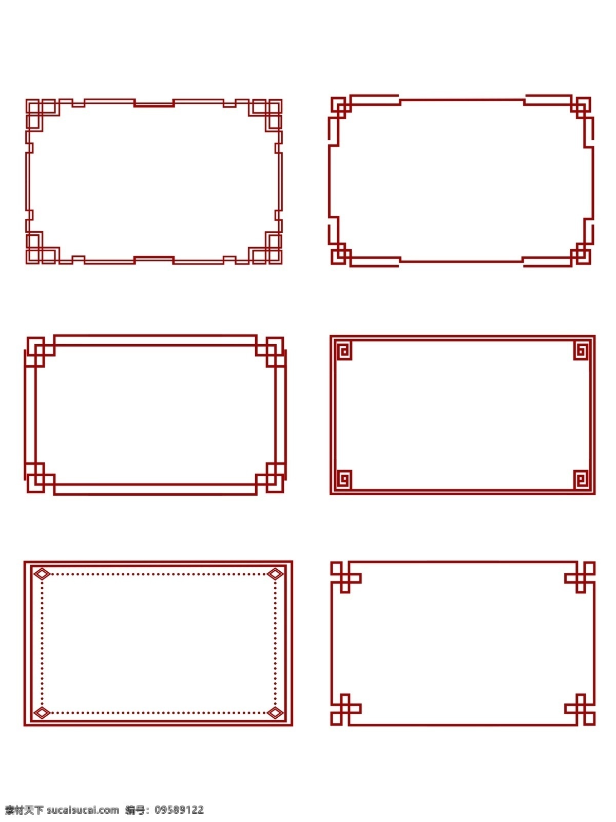 简约 大气 中国 风 边框 古典 创意 红色 中国风 古典创意 红色边框