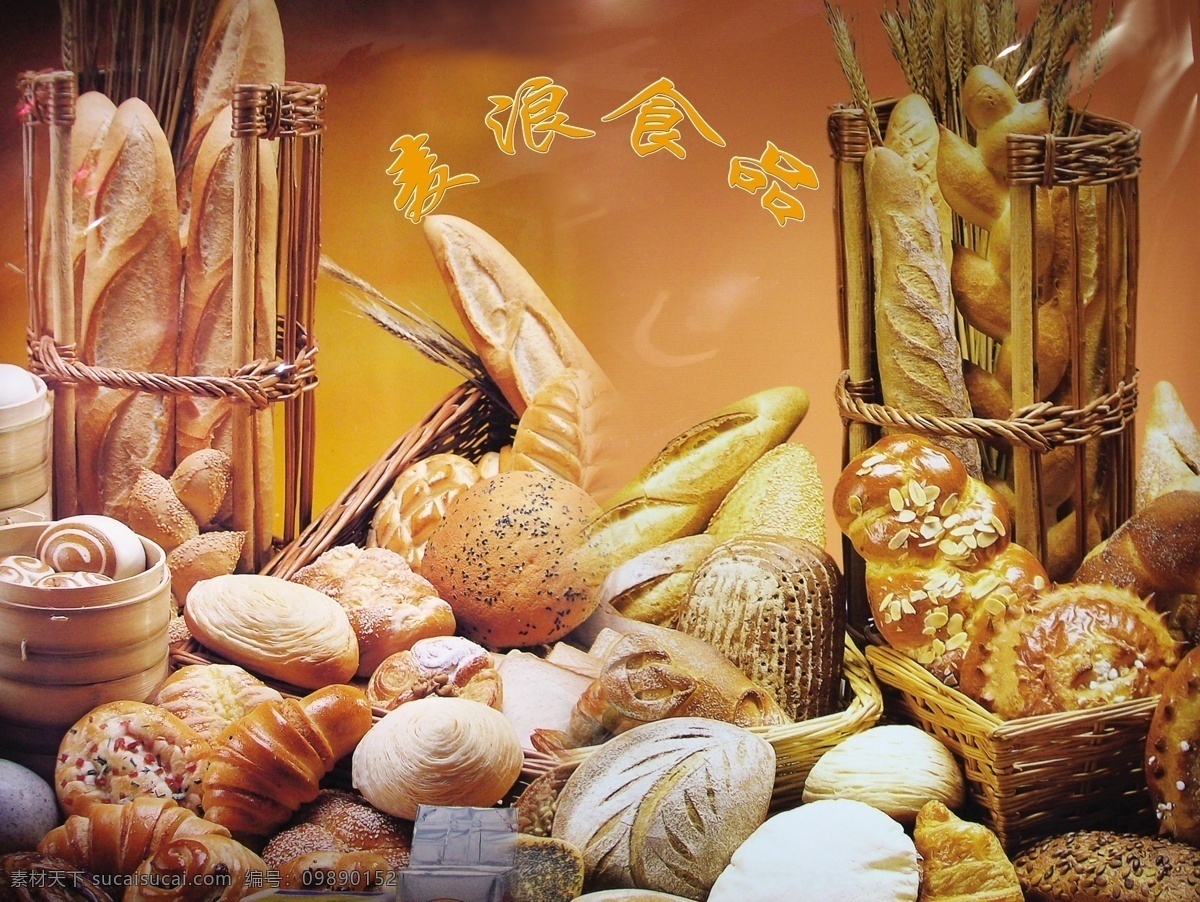 麦浪 食品 饼干 广告设计模板 画册设计 篮子 馒头 面包 源文件 麦浪食品 蒸笼 各种饼干 其他画册封面