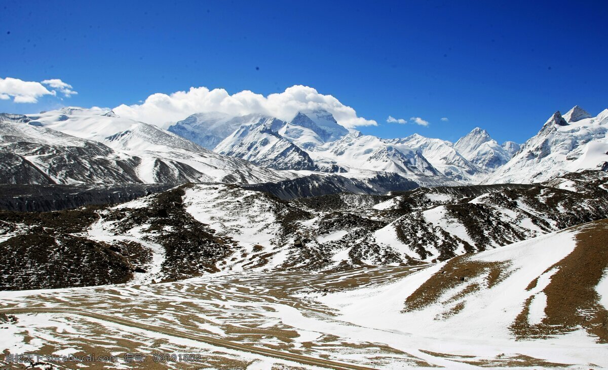 西藏冰雪风景