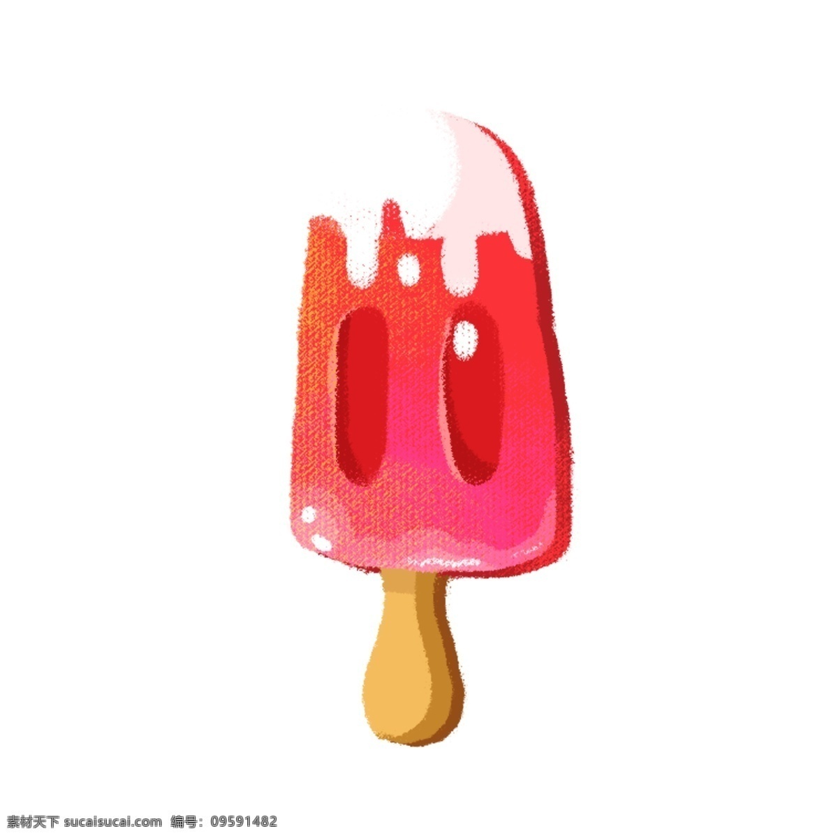 手绘夏日雪糕 夏日 夏天 食物 雪糕 解暑