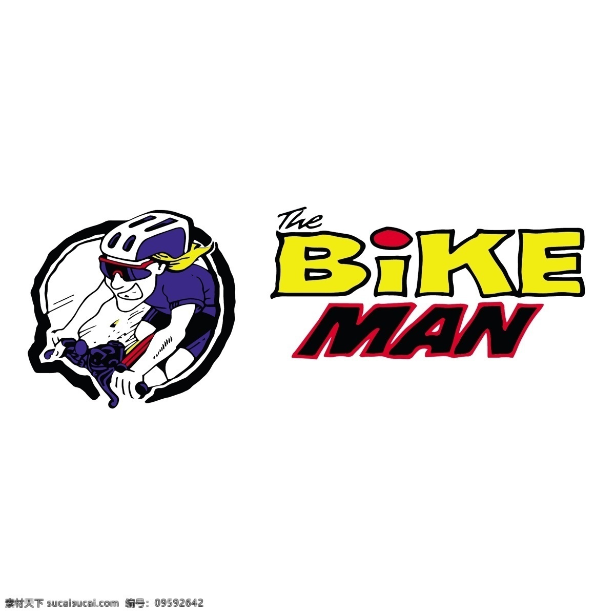 骑 自行车 人 免费 男子 标志 psd源文件 logo设计