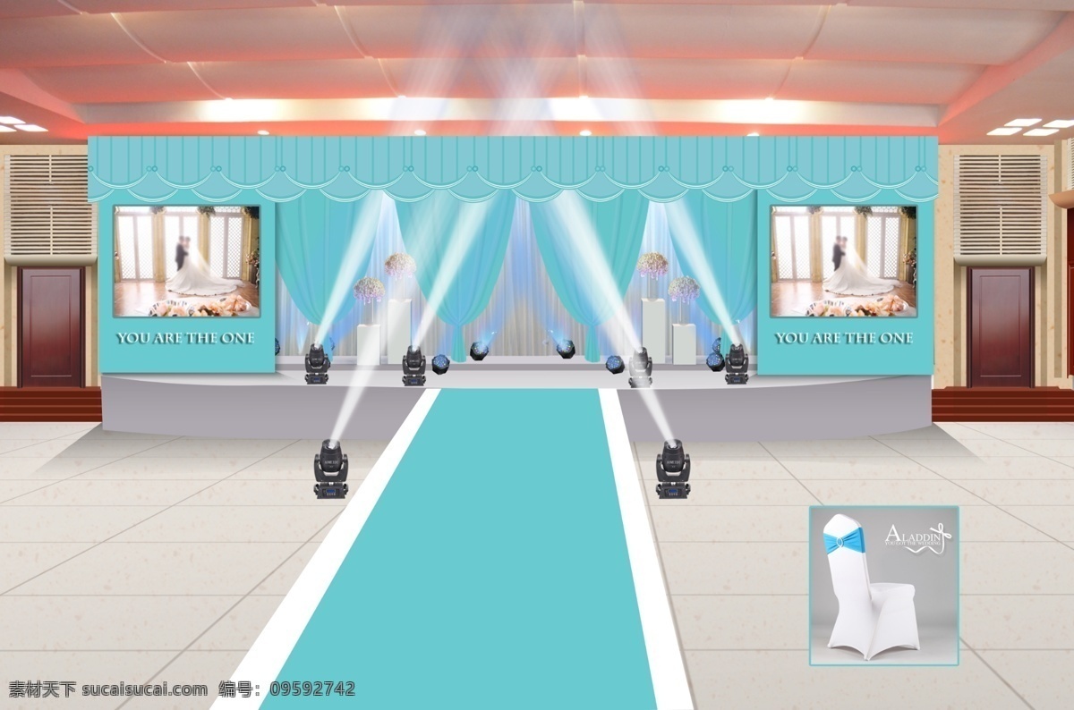 婚礼 效果图 婚礼现场 婚礼灯光 婚礼布局图 原创设计 其他原创设计