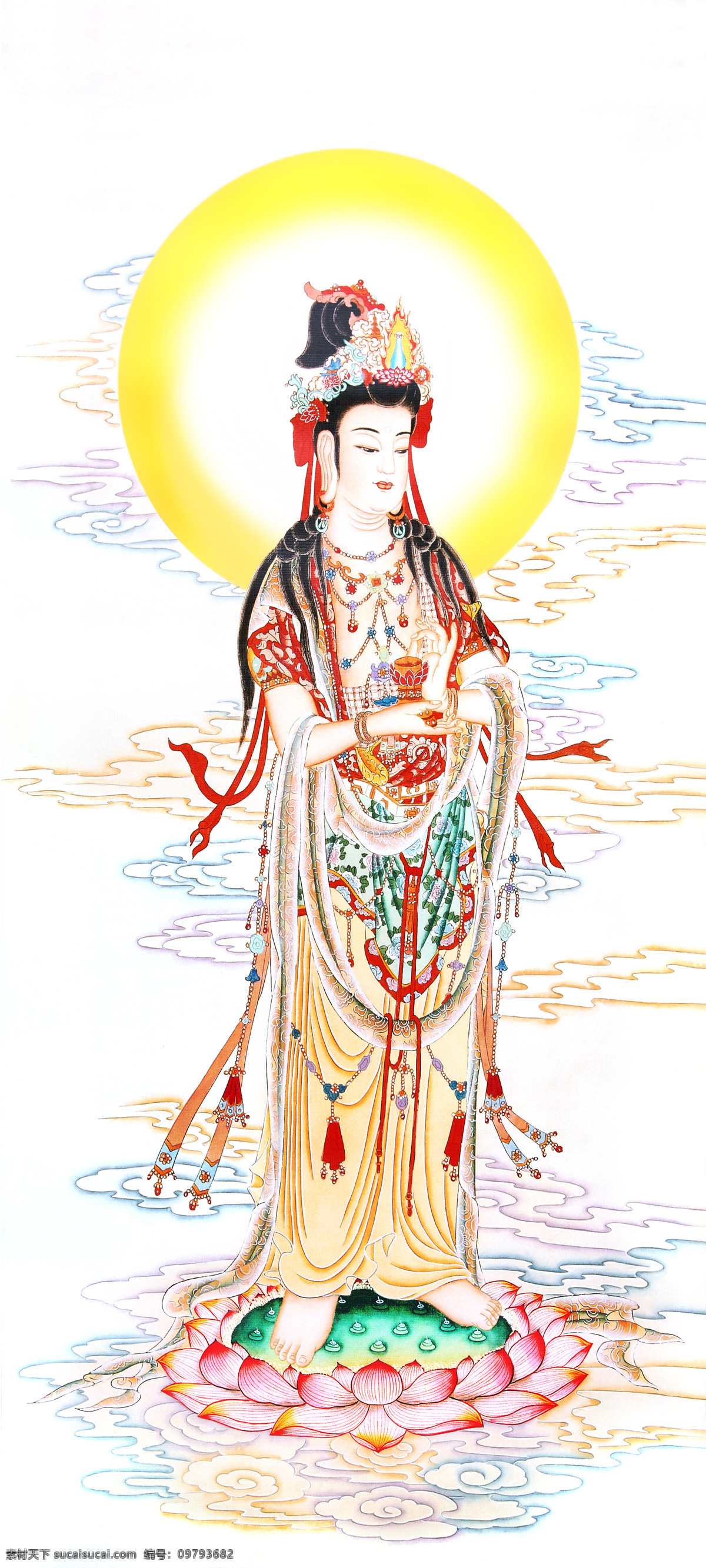 大势 菩萨 文化艺术 宗教信仰 大势至菩萨 泰 版 莲台 瑞云