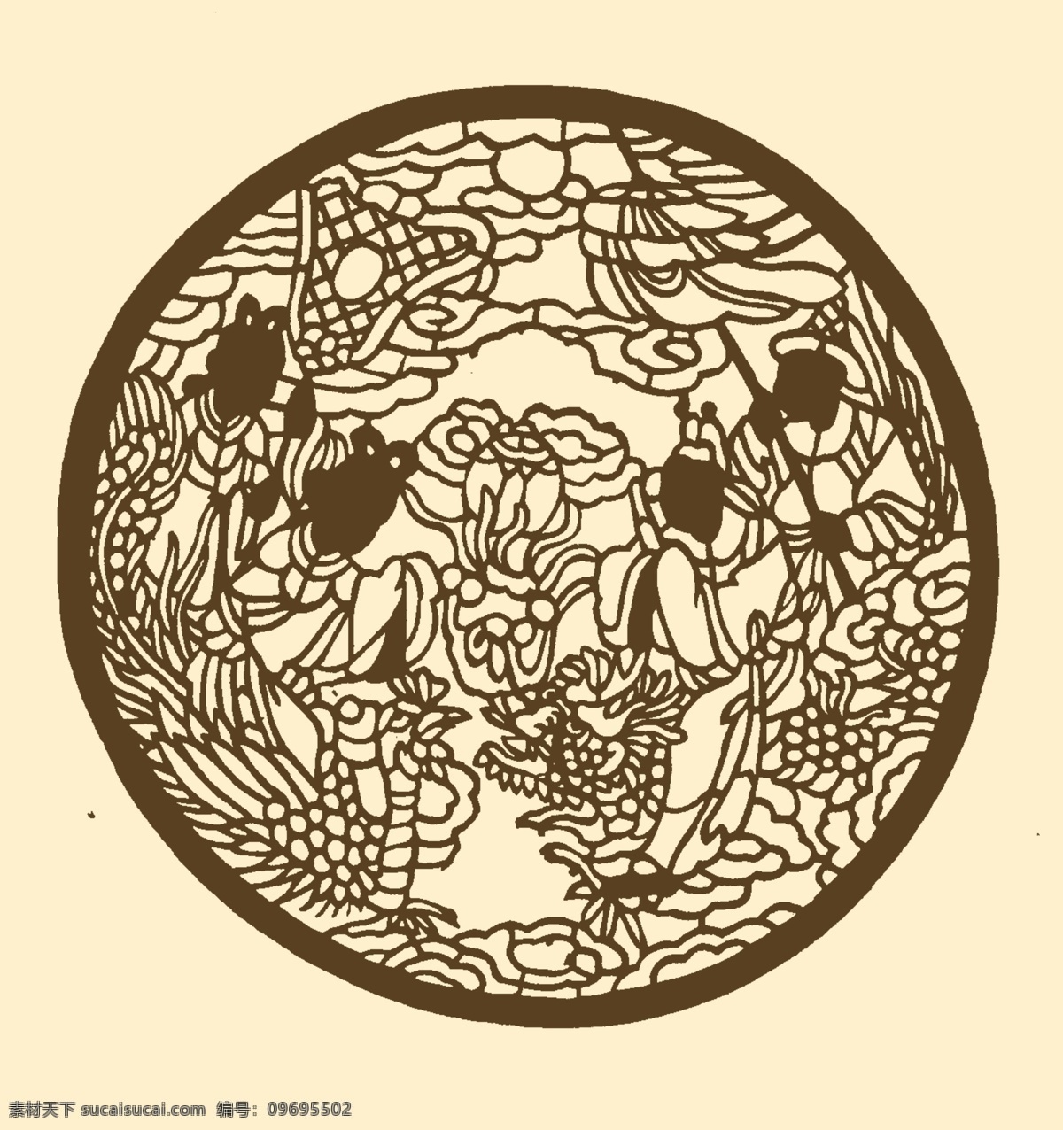 戏剧人物 民间剪纸 剪纸 刻纸 民间艺术 传统 民艺 吉祥 广东剪纸 铜衬料剪纸 分层 源文件