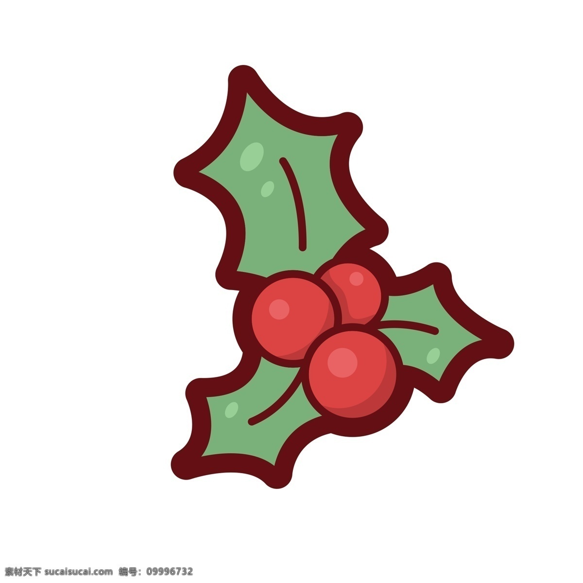 植物果实 红果 圣诞装饰 扁平化ui ui图标 手机图标 界面ui 网页ui h5图标
