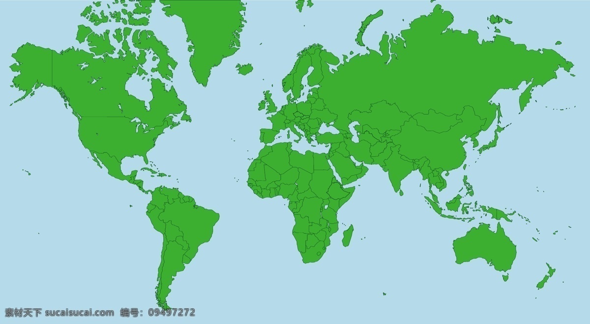全球 地图 免费 矢量 世界地图 绿色地图 世界 矢量图