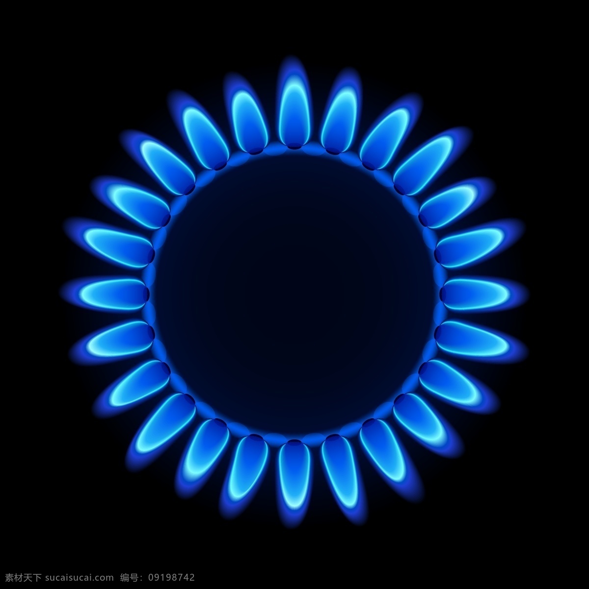 矢量 蓝色 火焰 背景图片素材 火焰背景 天然气 蓝色火苗 火环 煤气灶火焰