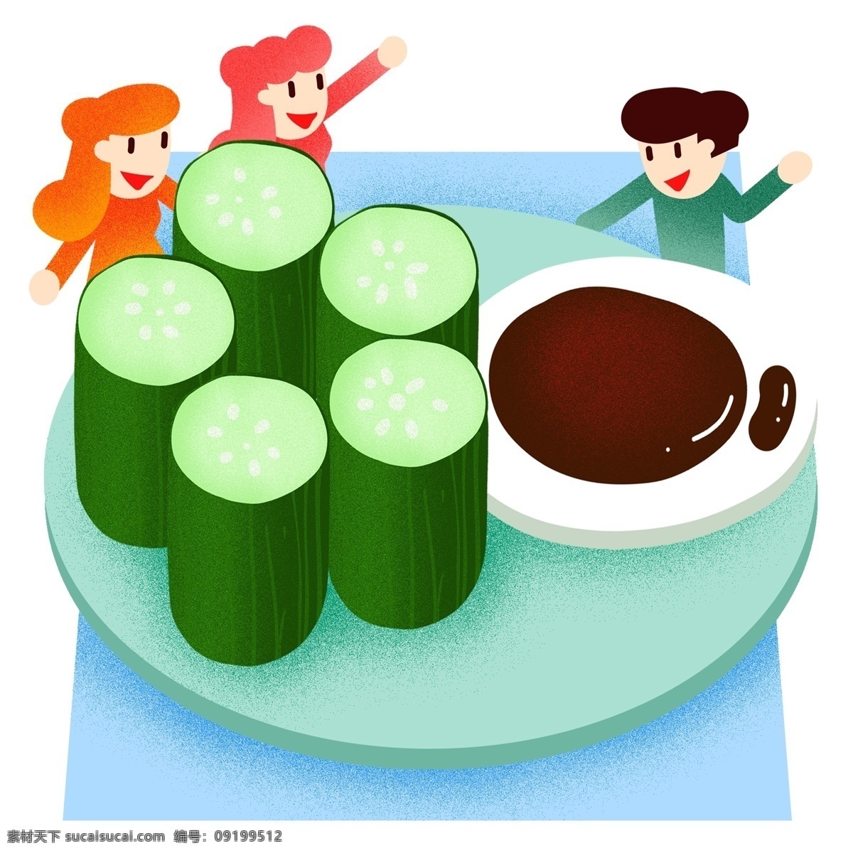 夏季夜宵黄瓜 补水 维生素 素菜 聚会 聚餐 夏季 夏天