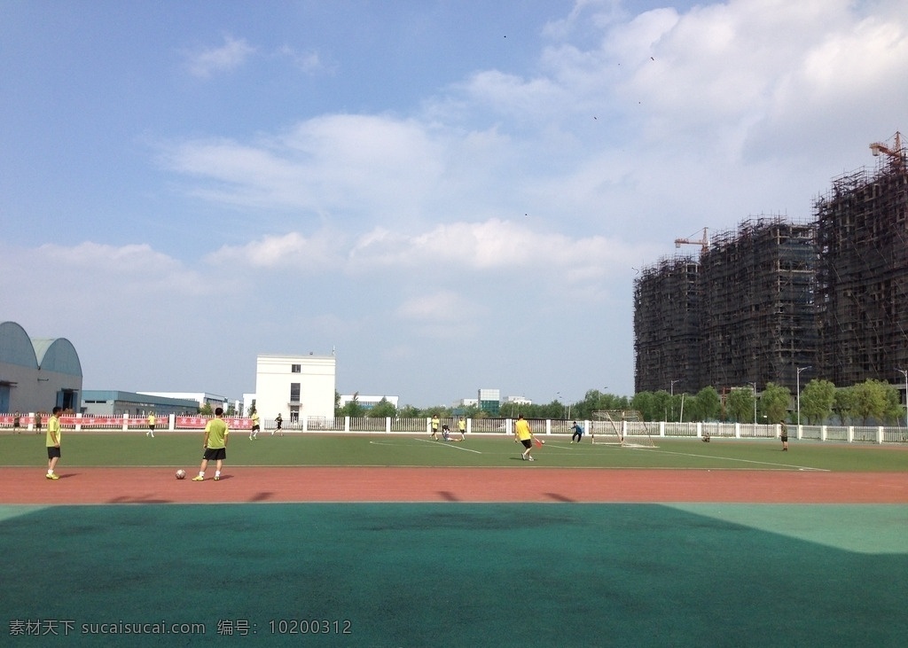 学校 花园口小学 景色 操场 蓝天白云 美丽花园口 人文景观 旅游摄影