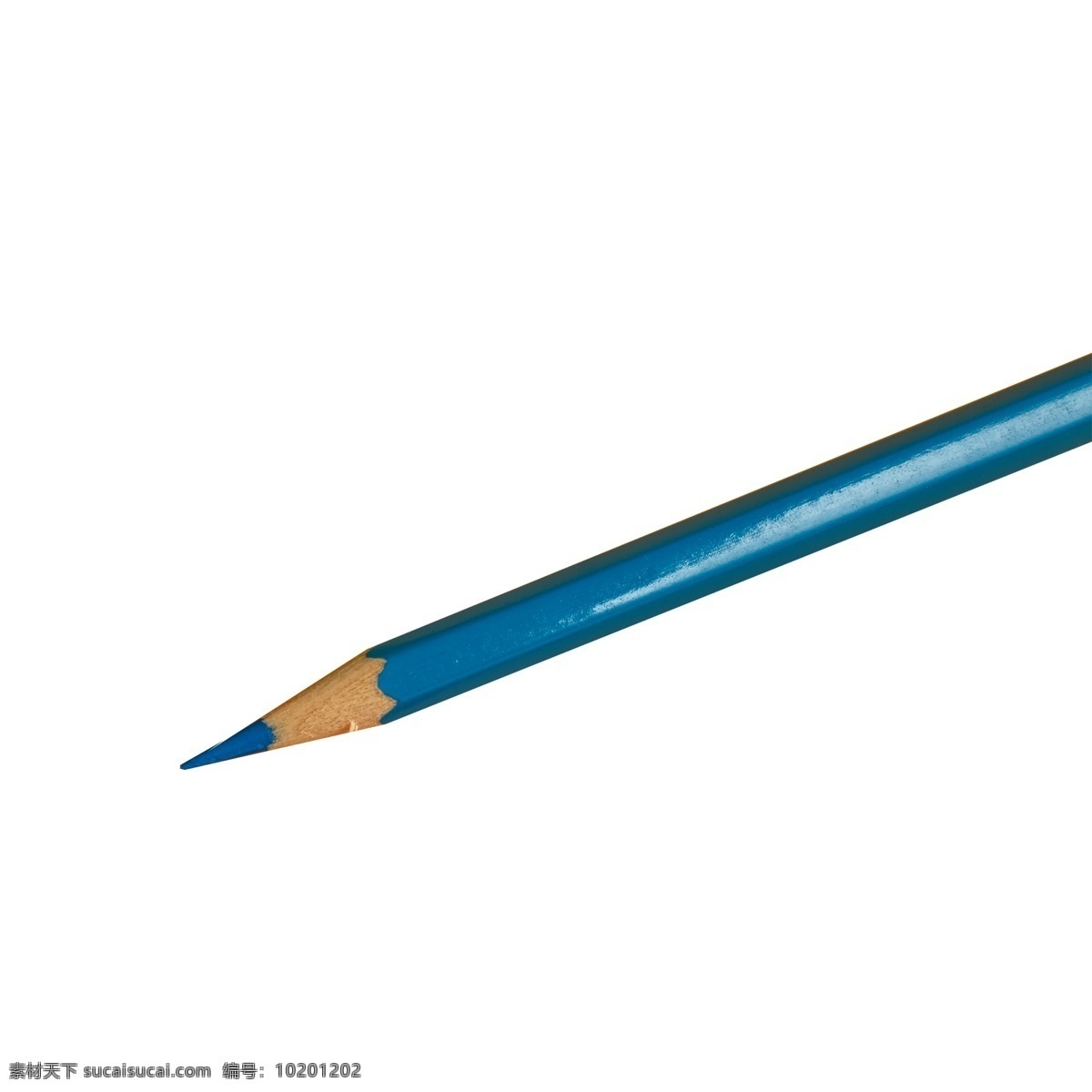 蓝色彩笔 铅笔 水彩笔 画笔 实物 实物免扣 实物下载