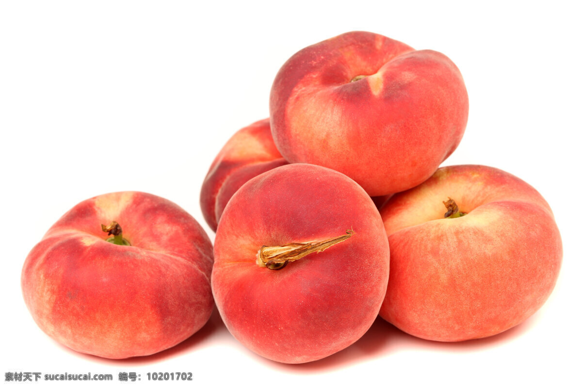 红色 水蜜桃 蟠桃 果实 果子 水果 新鲜水果 水果背景 水果图片 餐饮美食