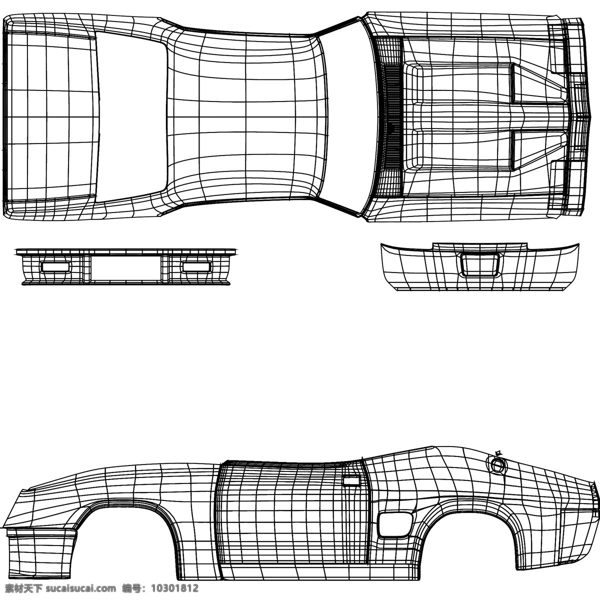 福特警车 mfp ford 福特 警车 falcon 机动车辆 特殊车辆 3d模型素材 电器模型