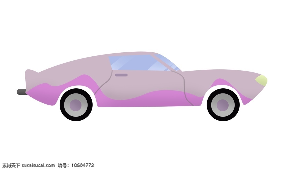 粉色 小汽车 插画 粉色的汽车 卡通插画 汽车插画 进口汽车 国产汽车 高端汽车 超级小跑车