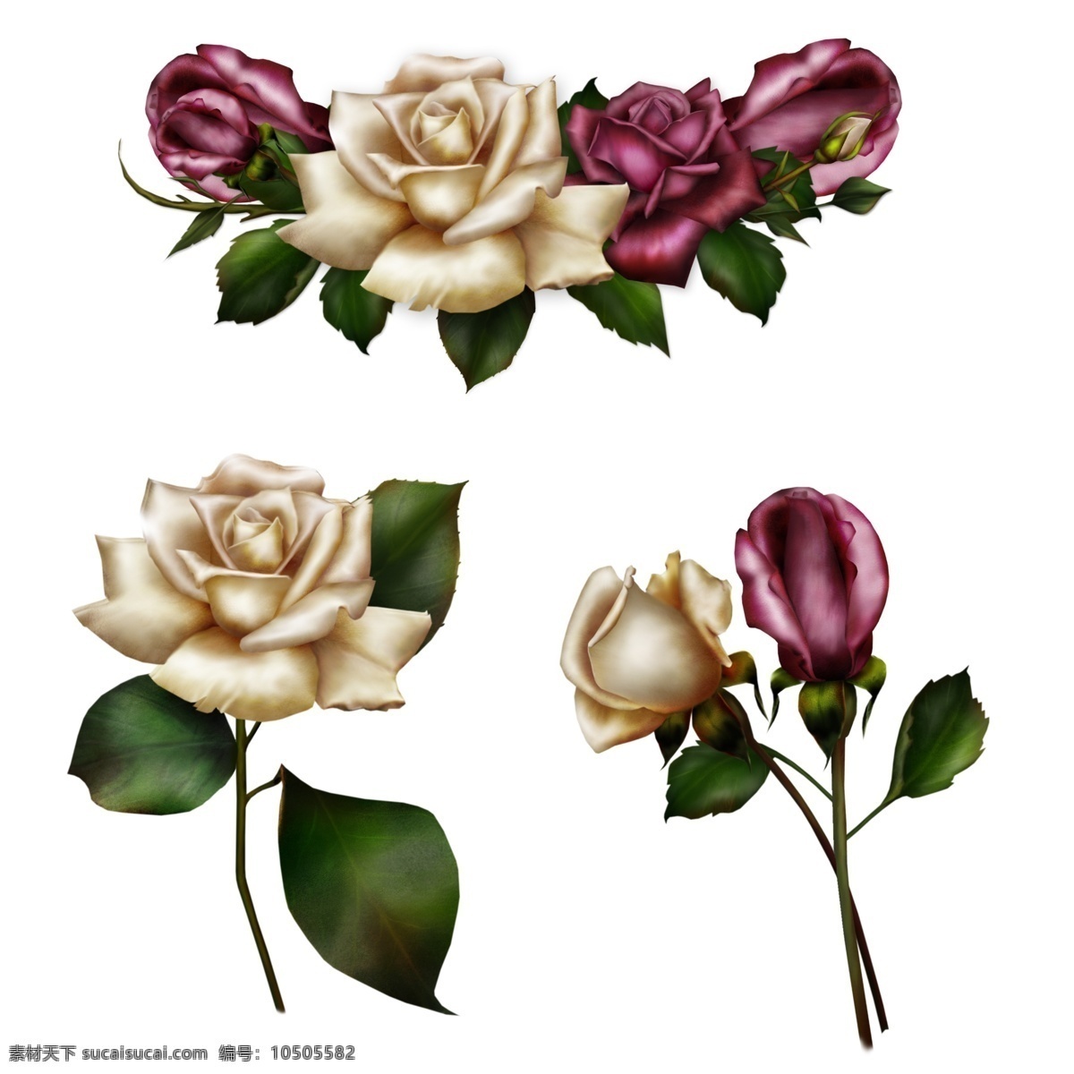 分层 粉红色 红玫瑰 花朵 花卉 花开 花蕾 花束 玫瑰花 模板下载 可爱 花叶 绿叶 鲜花 源文件