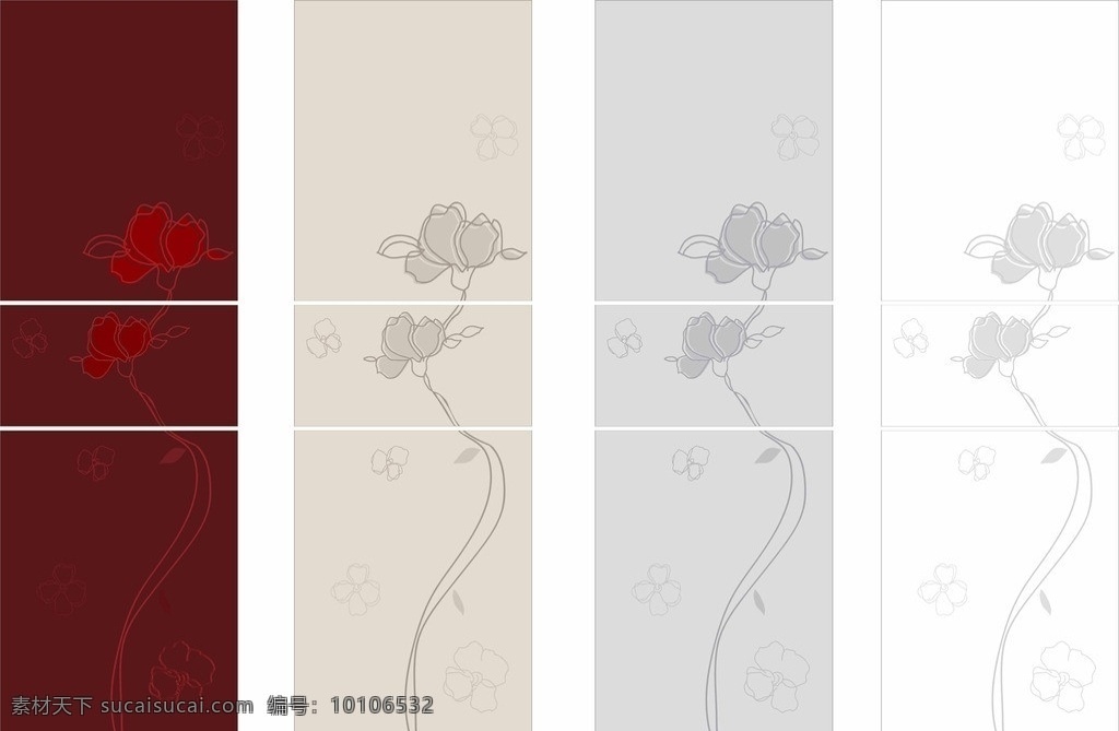 冰箱面板 移门图案 双面 花纹 线条 简约 盛唐纹 花色 花纹花边 底纹边框 矢量
