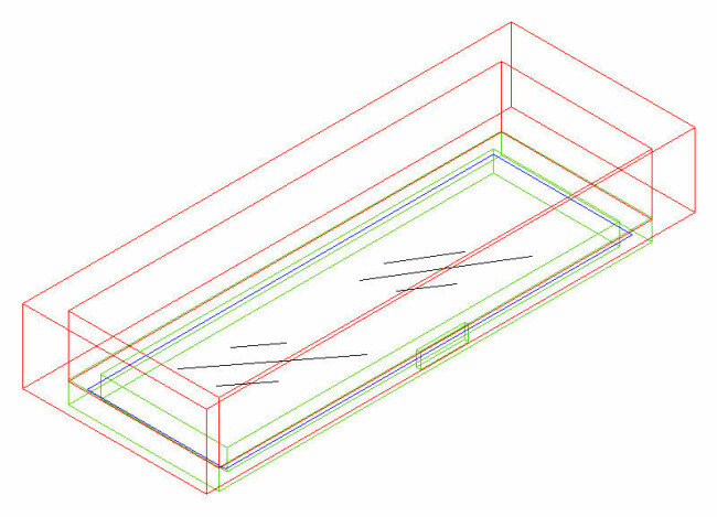 宽 玻璃 窗洞 3d cad 建筑 施工 室内 图纸 装饰 装修 cad素材 模型