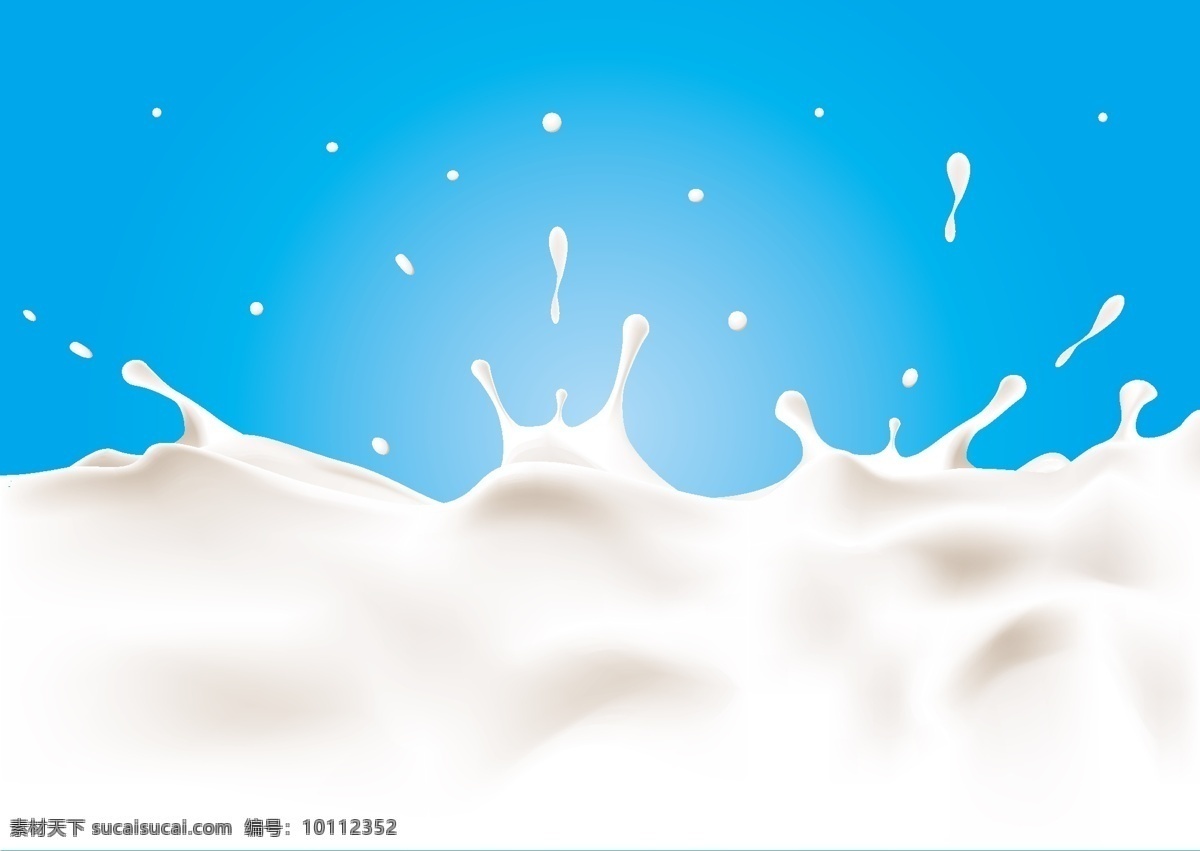 牛奶飞溅背景 矢量素材 eps格式 动感 动态