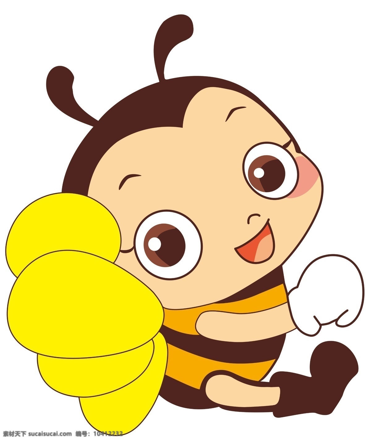 小蜜蜂 蜜蜂 卡通 可爱 黄色 动漫动画 动漫人物