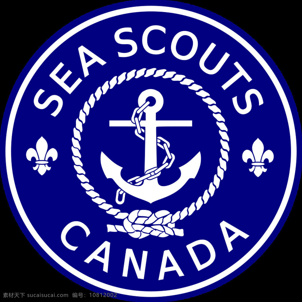 海 加拿大 童子军 锚 侦察 海上侦察 链 插画集