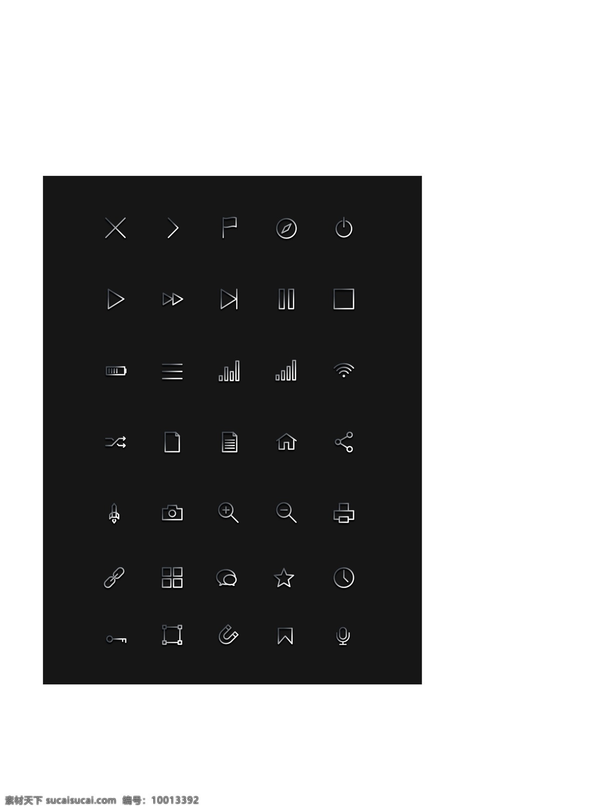 黑色 线性 icon 图标 大全 扁平