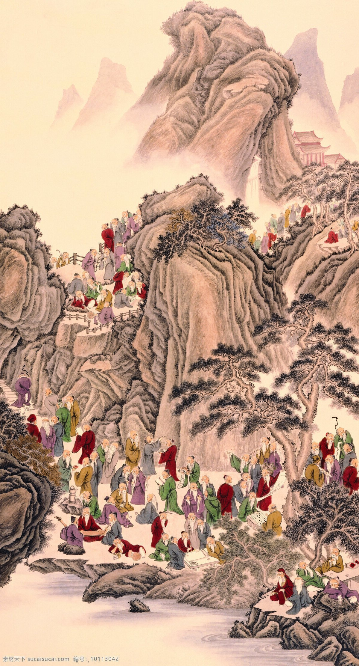 人物画 国画 设计素材 人物画篇 中国画篇 书画美术 白色