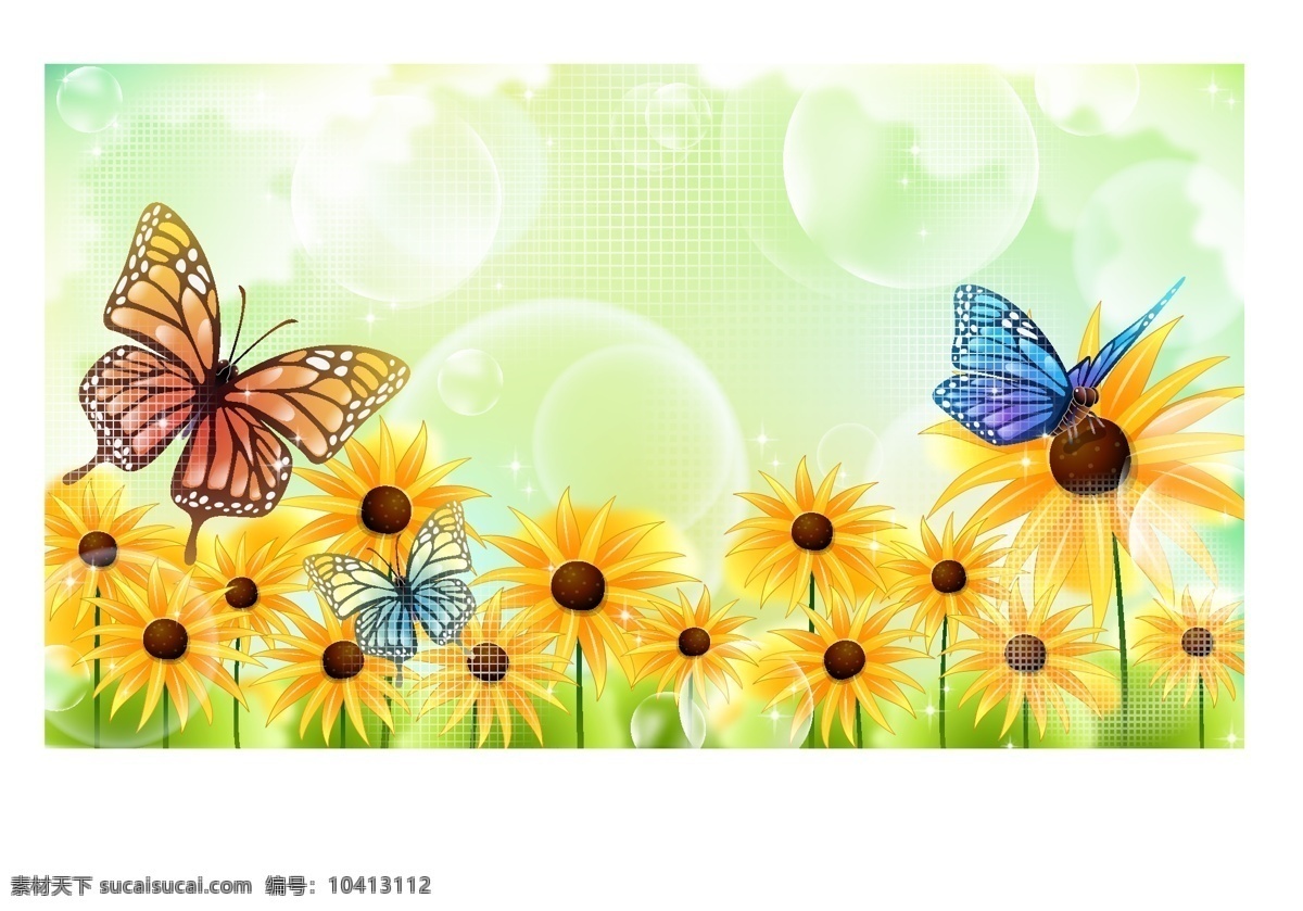 梦幻 花纹 动感 蝴蝶 花朵 梦幻底纹 梦幻花纹 泡泡 气泡 时尚花纹 时尚底纹 清新 展板模板 矢量 其他展板设计