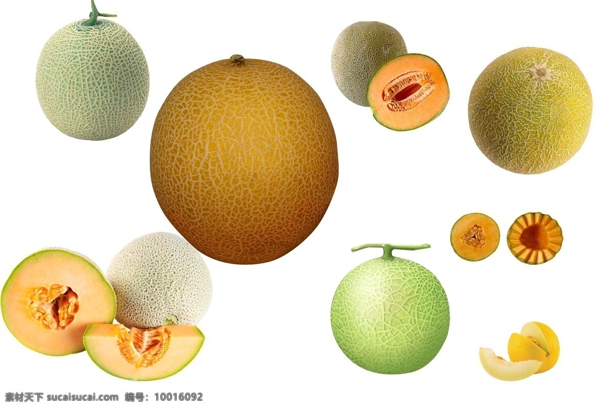 透明素材 png抠图 水果 新鲜水果 美味水果 花蜜瓜 新疆哈密瓜 西州蜜 东湖瓜 哈密 非 原创 透明 合 辑 分层
