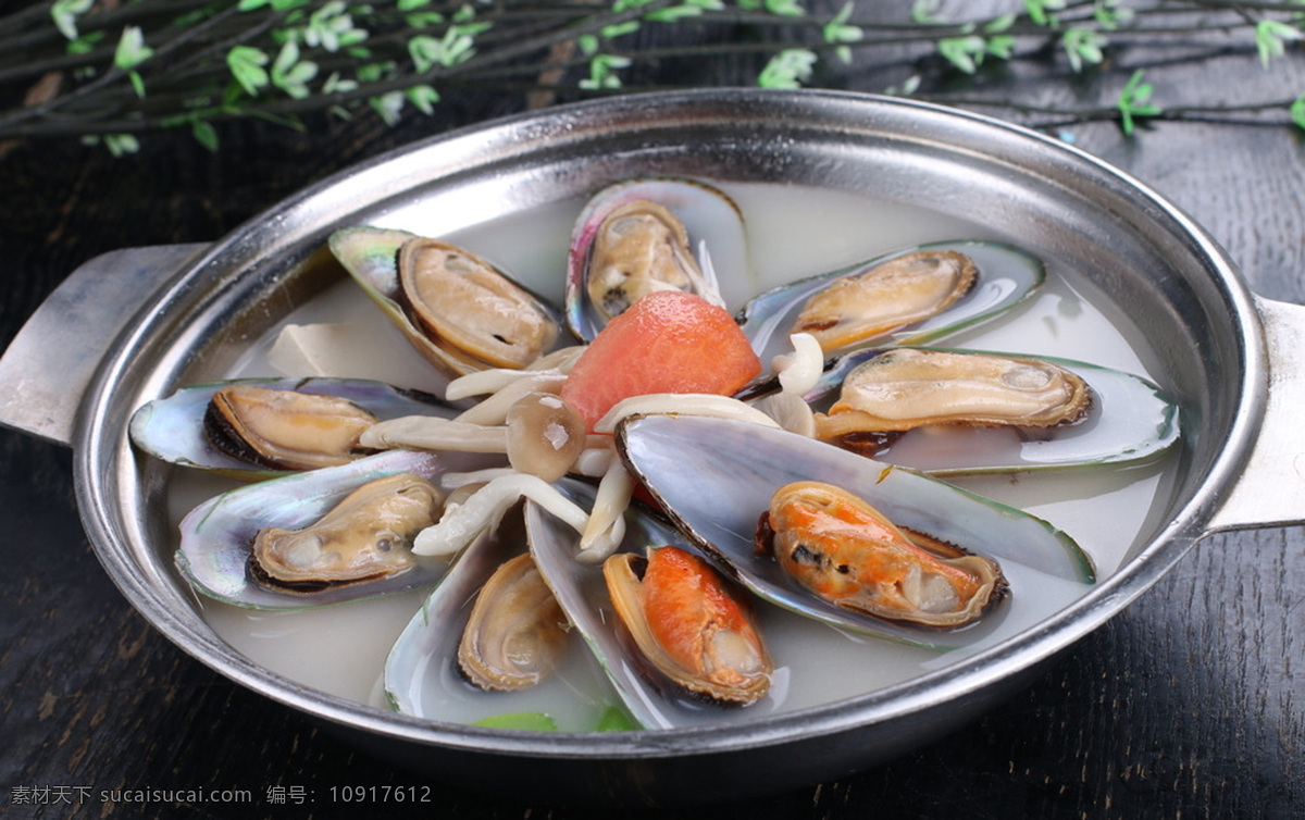 锅仔青口贝 锅仔 清汤青口贝 清汤贝 菜品图 餐饮美食 传统美食