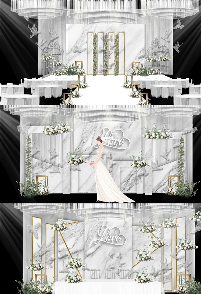 现代 简约 原创 白色 大理石 鲜花 婚礼 现 代 简 约 原 创 白 色 大 理 石 鲜 花 婚 礼 室内广告设计