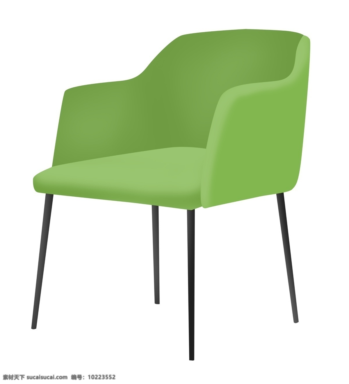 绿色 椅子 家具 插画 绿色的椅子 卡通插画 椅子插画 家具插画 家具椅子 凳子座位 漂亮的椅子