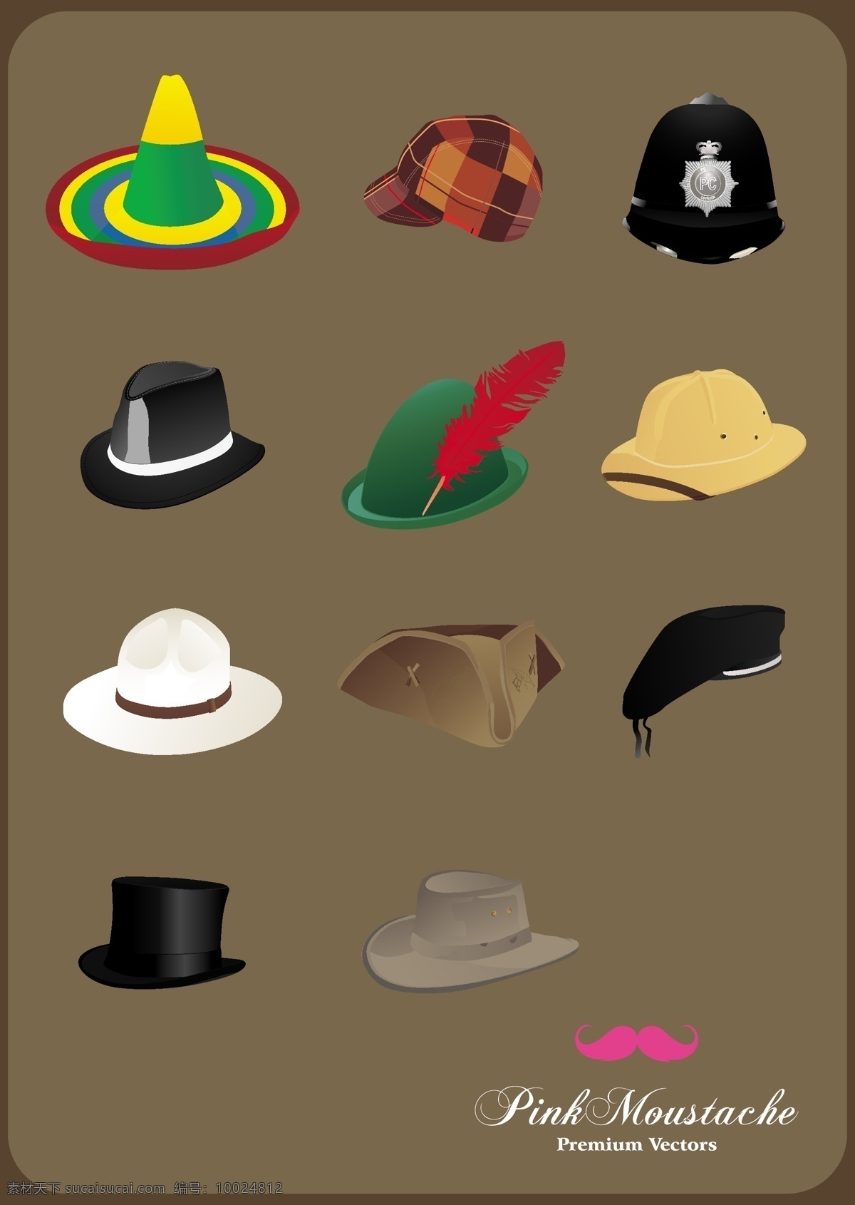 款 各式 帽子 二 搭配 明星 时尚 休闲 多款 矢量 常见 矢量图 日常生活