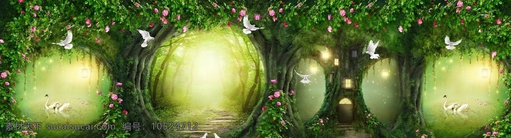 童话森林 梦幻森林 森林背景 原始森林 奇幻森林 卡通森林 秘境仙踪 远古丛林 远古森林 树 古树 树藤 卡通剧背景 画 树木 树林 藤条 爱丽丝森林 儿童剧 背景设计 丛林舞台背景 舞台剧前景 舞台背景 童话世界 森林壁纸 壁画 森林 分层