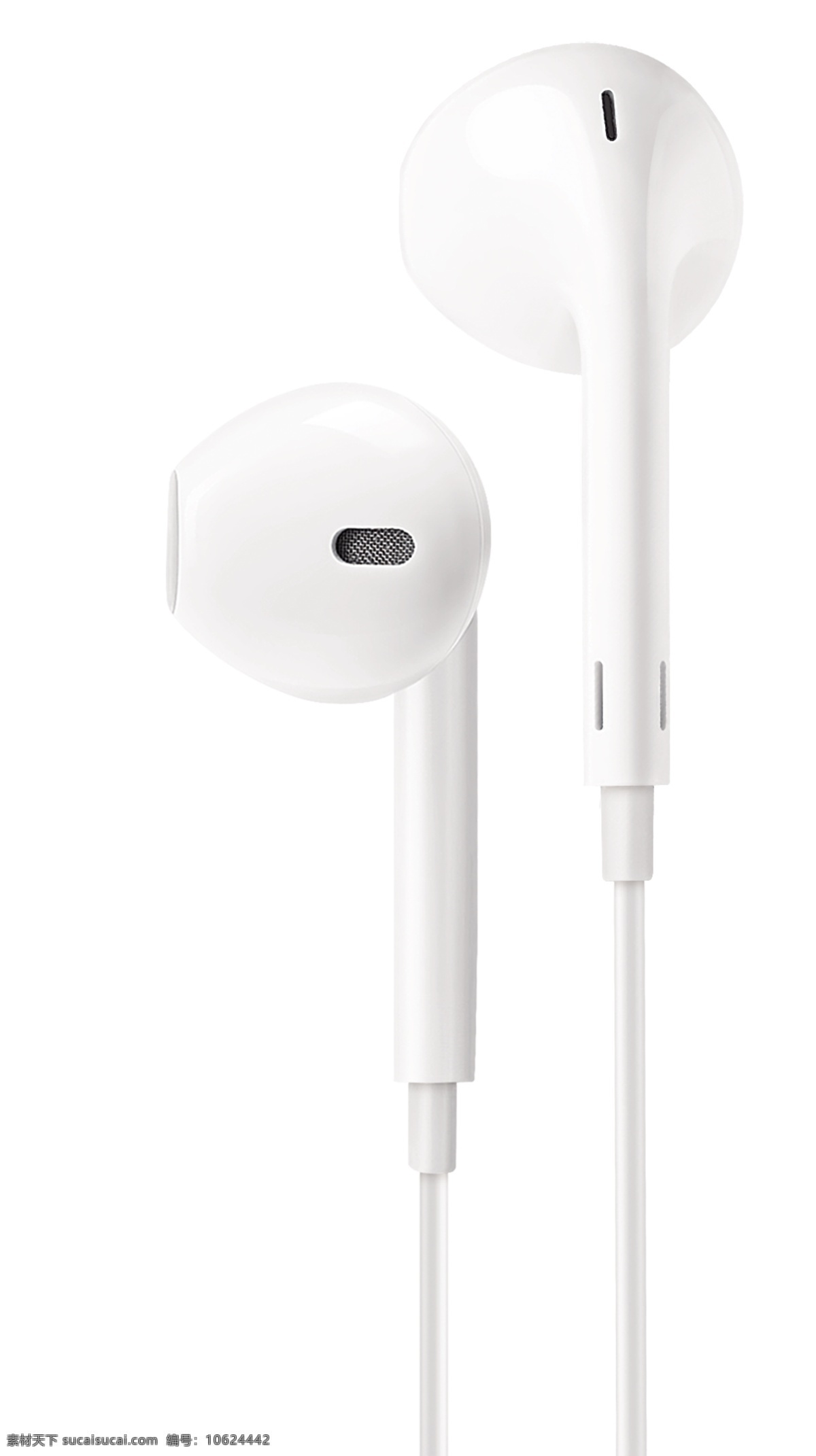 3 苹果耳机 线控耳机 有线耳机 耳塞 白色 精修图 分层