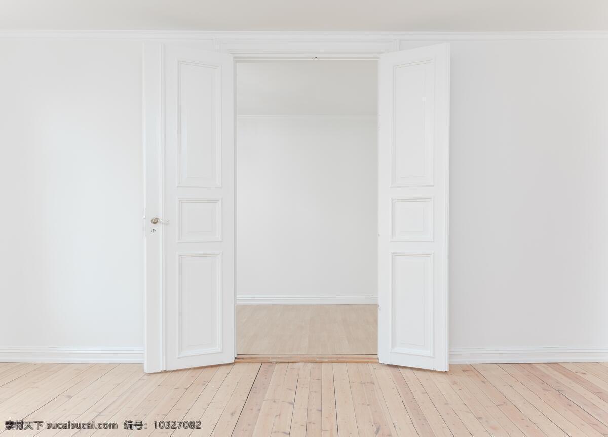 白色木门 门 白色 木门 西式 地板 木地板 欧式 洁白 干净 室内 室内设计 室内装修 装修 建筑设计 内部 生活百科 家居生活